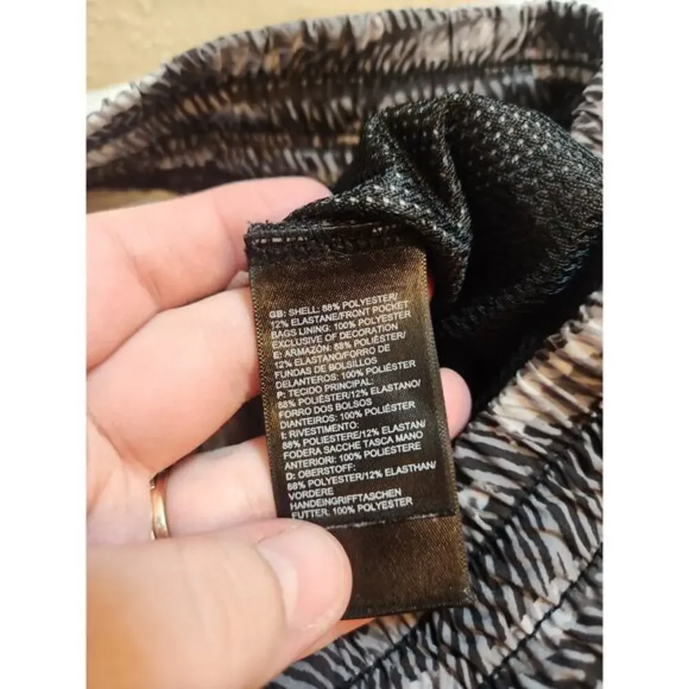 The North Face Women's Black Gray‎ Elastic Waist Running Athletic Shorts Size 12